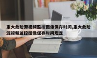重大危险源视频监控图像保存时间,重大危险源视频监控图像保存时间规定
