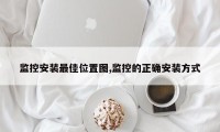 监控安装最佳位置图,监控的正确安装方式